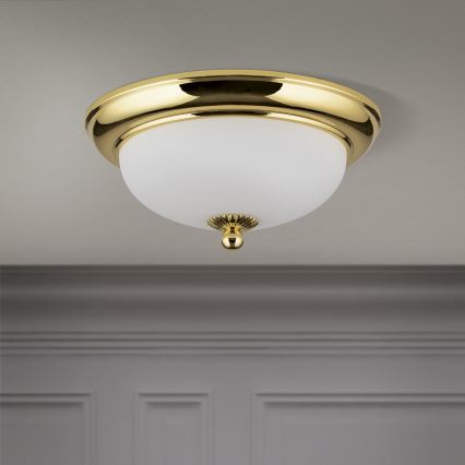 Mennyezeti lámpatest EMPIRA 2xE14/40W/230V, átm. 26,5 cm, arany