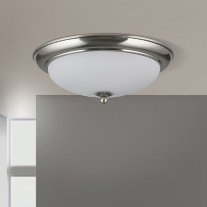 Mennyezeti lámpa EMPIRA 2xE27/40W/230V átmérő 35,5 cm matt króm