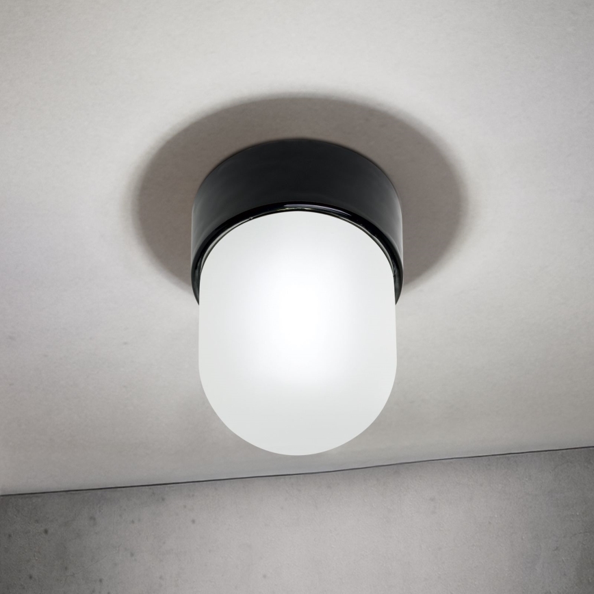 Mennyezeti lámpa OSTIA 1xE27/40W/230V átmérő 9,8 cm fekete