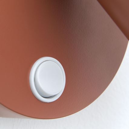 PENN fali spotlámpa 1xGU10/13W/230V téglavörös