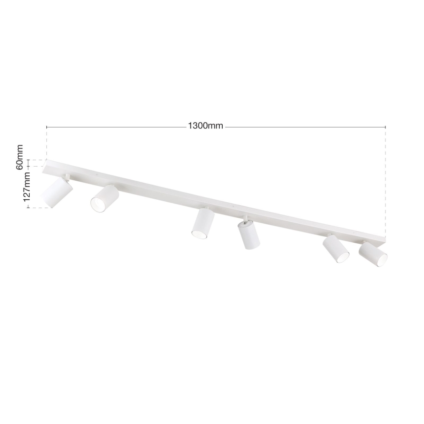 Spotlámpa SEAN 6xGU10/13W/230V fehér