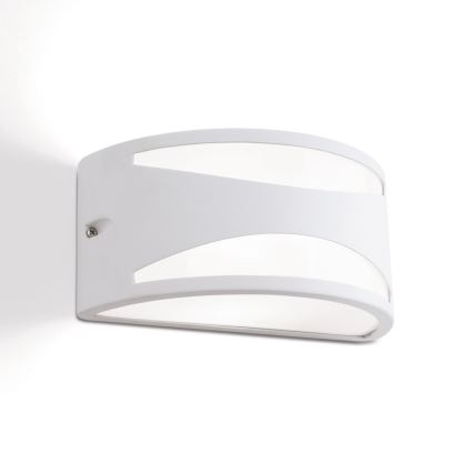 Kültéri fali lámpatest SHELL 1xE27/40W/230V IP54 fehér