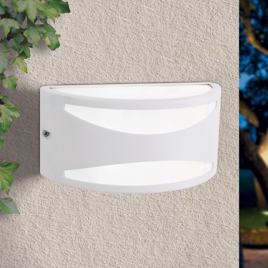 Kültéri fali lámpatest SHELL 1xE27/40W/230V IP54 fehér