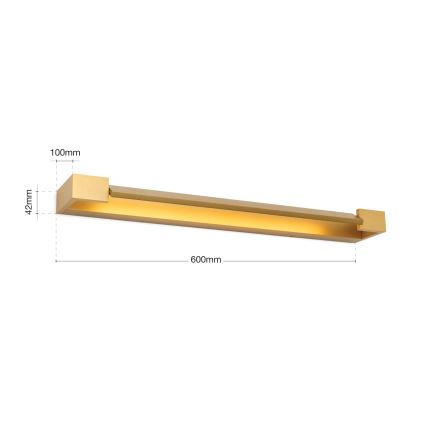 LED fürdőszobai tükörmegvilágítás MARILYN LED/18W/230V 60 cm IP44 arany