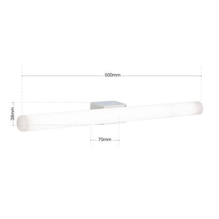 LED Fali lámpa VISAGIST 1xS14d/8W/230V fehér