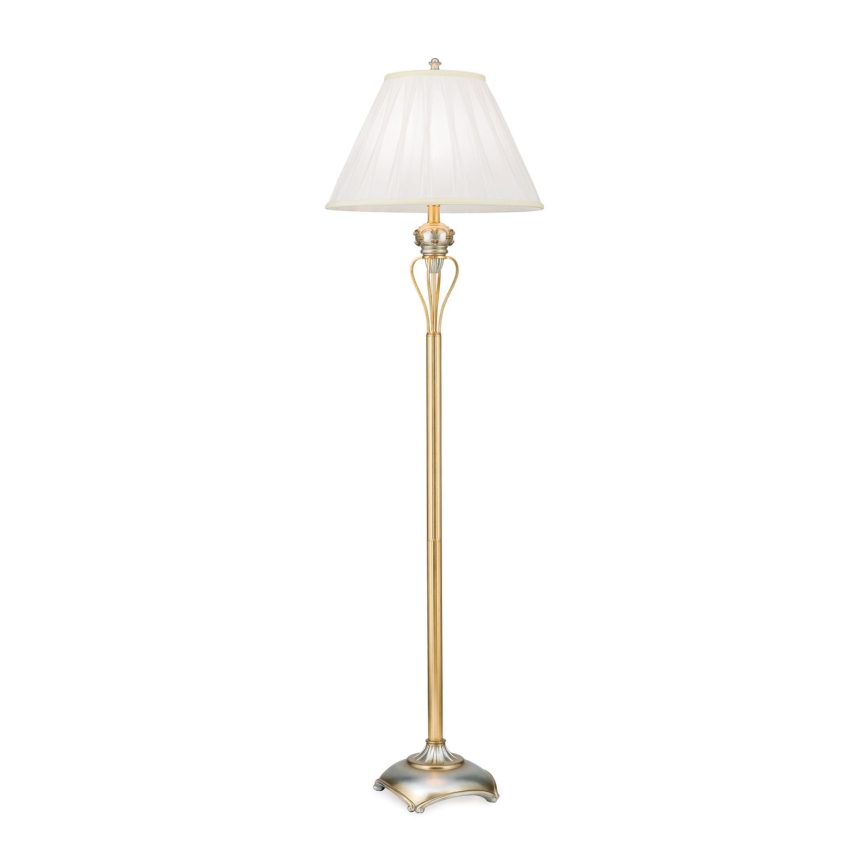 Állólámpa TIZIA 1xE27/60W/230V fehér/arany/patinás