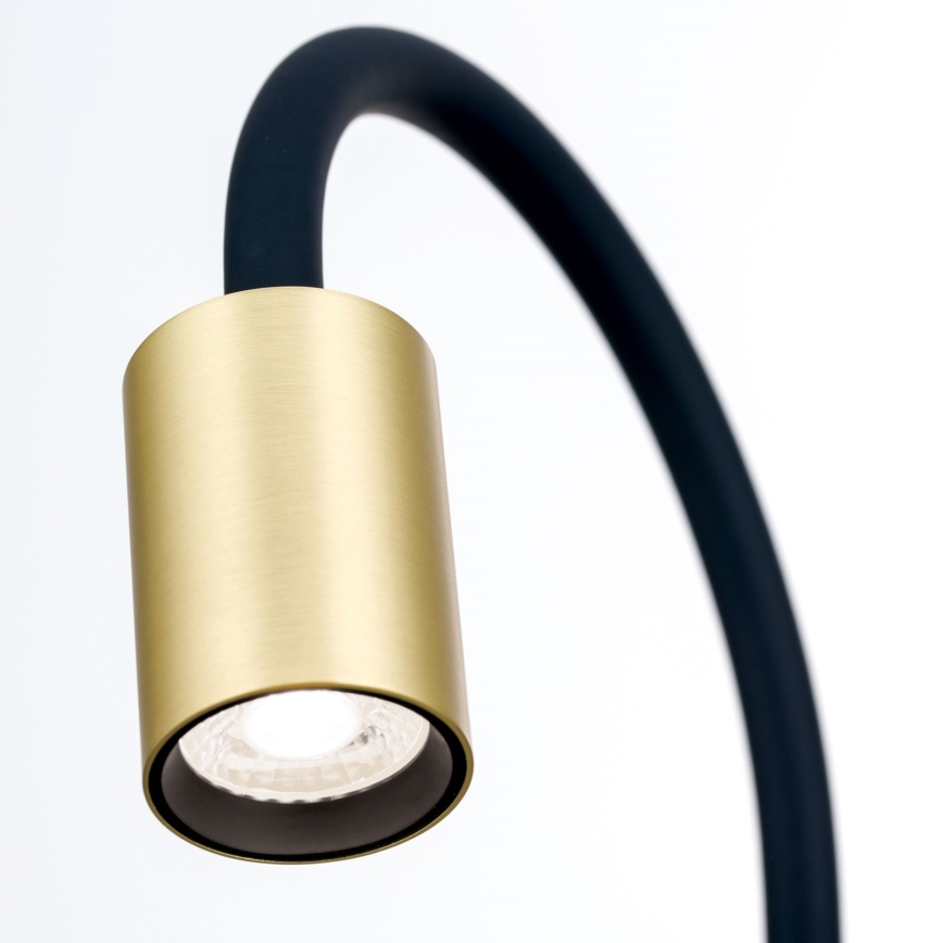 LED Rugalmas asztali lámpa klipsszel KURT LED/5W/230V arany