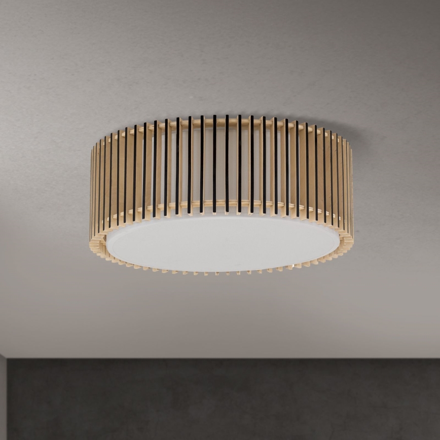 Mennyezeti lámpa TARTA 3xE27/40W/230V, átmérő 40 cm, bézs