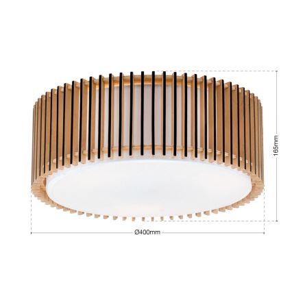 Mennyezeti lámpa TARTA 3xE27/40W/230V, átmérő 40 cm, bézs