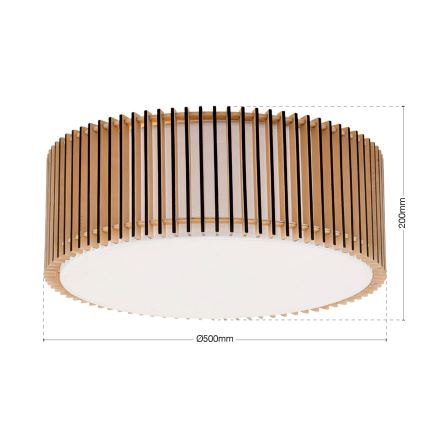 TARTA mennyezeti lámpa 3xE27/40W/230V, átmérő 50 cm, bézs