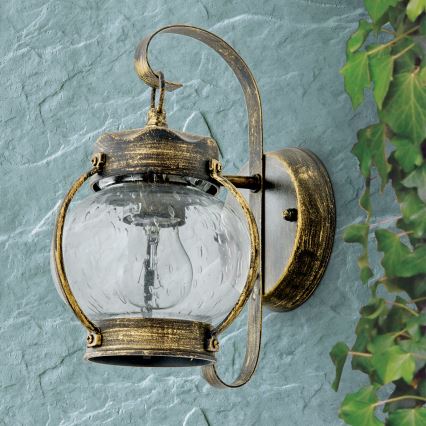 Kültéri fali lámpa TAVERNA 1xE27/60W/230V IP23 bronz/patina