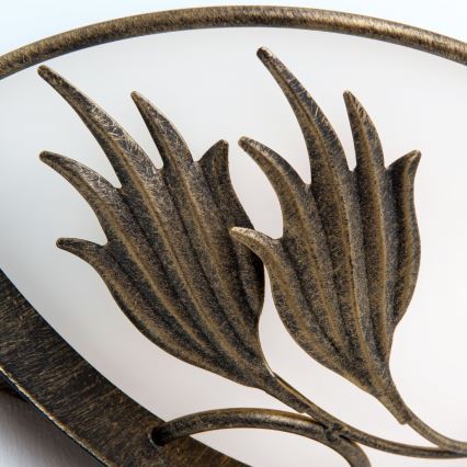 Fali lámpa FLEUR 1xE14/60W/230V bronz