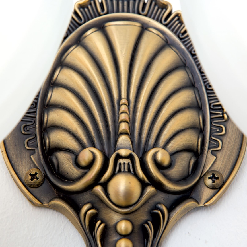 Fali lámpa ROCCA 2xE27/60W/230V bronz/fehér