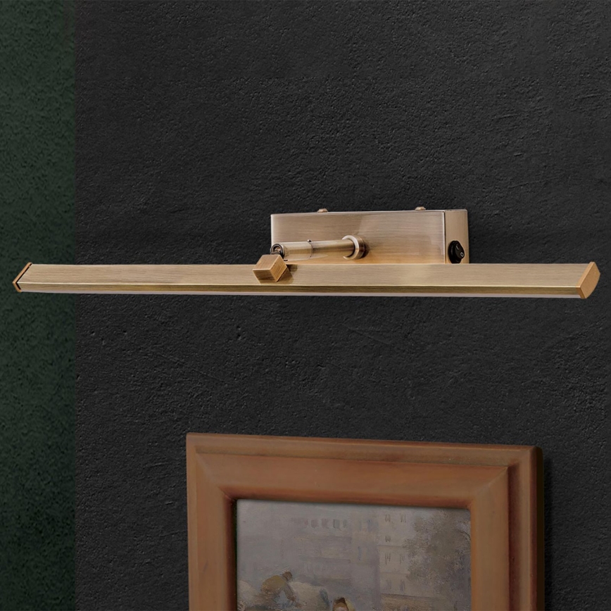 LED Képmegvilágító PUBLIO LED/10W/230V 50 cm arany/patinás