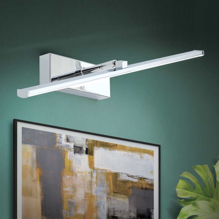 LED Képmegvilágító PUBLIO LED/10W/230V 50 cm fényezett króm