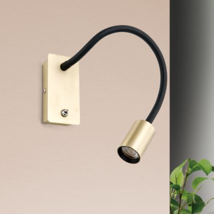 LED Rugalmas fal kislámp KURT LED/5W/230V arany