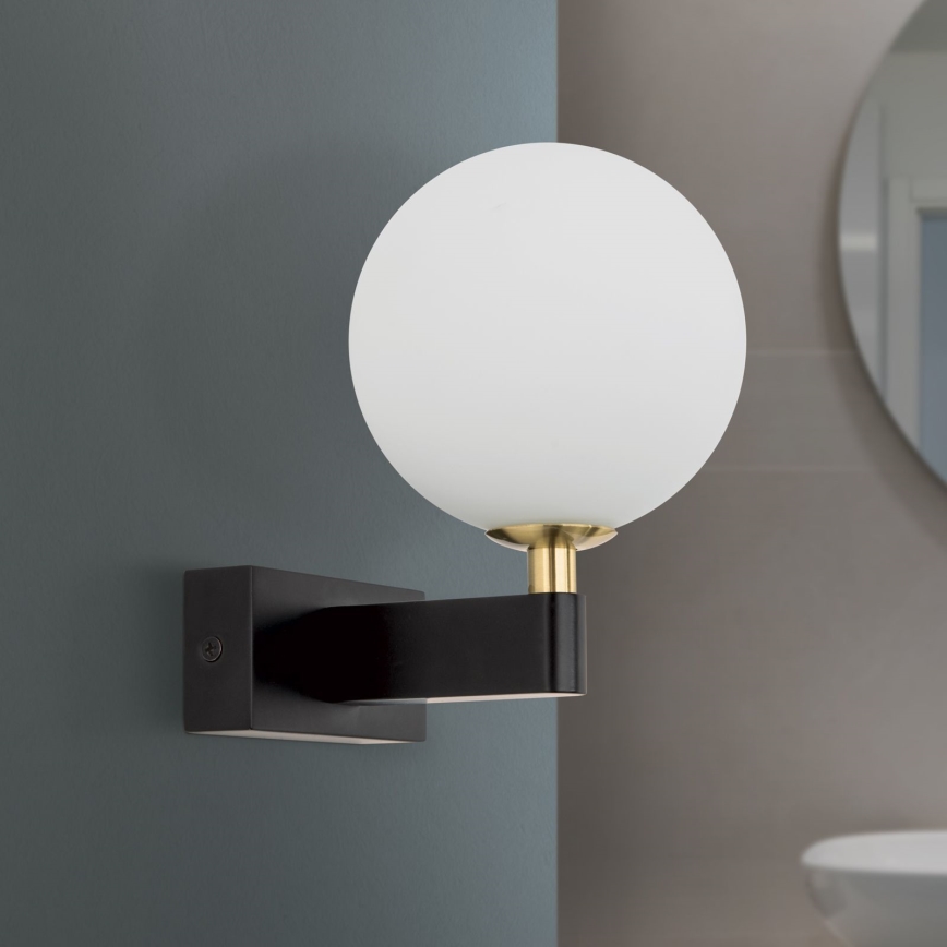 Fürdőszobai fali lámpa MARA 1xG9/20W/230V IP44 fekete