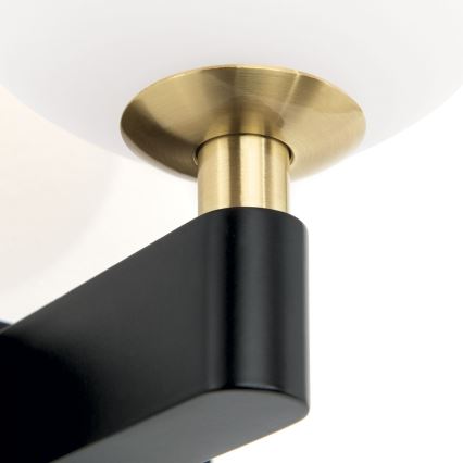 Fürdőszobai fali lámpa MARA 1xG9/20W/230V IP44 fekete