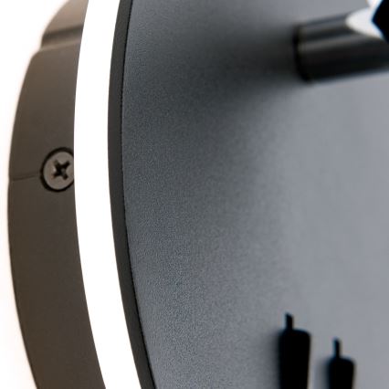 LED Fali spotlámpa LENNY LED/6W/230V + LED/3W fekete