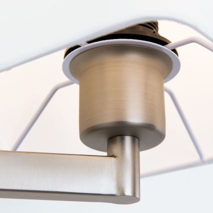 LED Fali lámpa CARLTON 1xE27/40W/230V + LED/3W fehér/matt króm