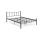 ORMEL fém franciaágy, 160 x 200 cm, fekete, 200 kg teherbírás
