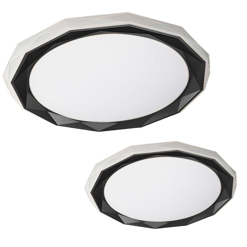 LED Dimmeres mennyezeti lámpa OSCAR LED/45W/230V 3000-6000K fekete + távirányító