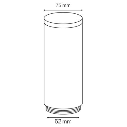 Pót búra OSLO kültéri lámpához, fehér/antracit