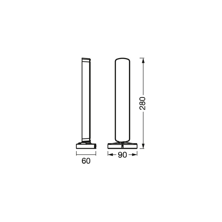 Osram - 2 darabos készlet: dimmelhető RGBW LED asztali lámpa MOOD LIGHT LED/4W/230V 2700-6500K Wi-Fi + távirányító