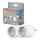 Osram - 2 db-os SMART+ MATTER SCHUKO okos konnektor 2300W/230V/10A Wi-Fi fehér