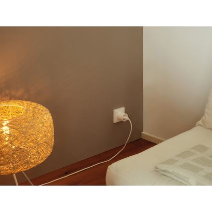 Osram - 2 db-os SMART+ MATTER SCHUKO okos konnektor 2300W/230V/10A Wi-Fi fehér
