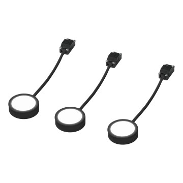 Osram - 3 darabos szett LED pult alatti lámpa UNDERCABINET LED/3W/230V 3000K fekete