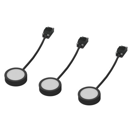 Osram - 3 darabos szett LED pult alatti lámpa UNDERCABINET LED/3W/230V 3000K fekete