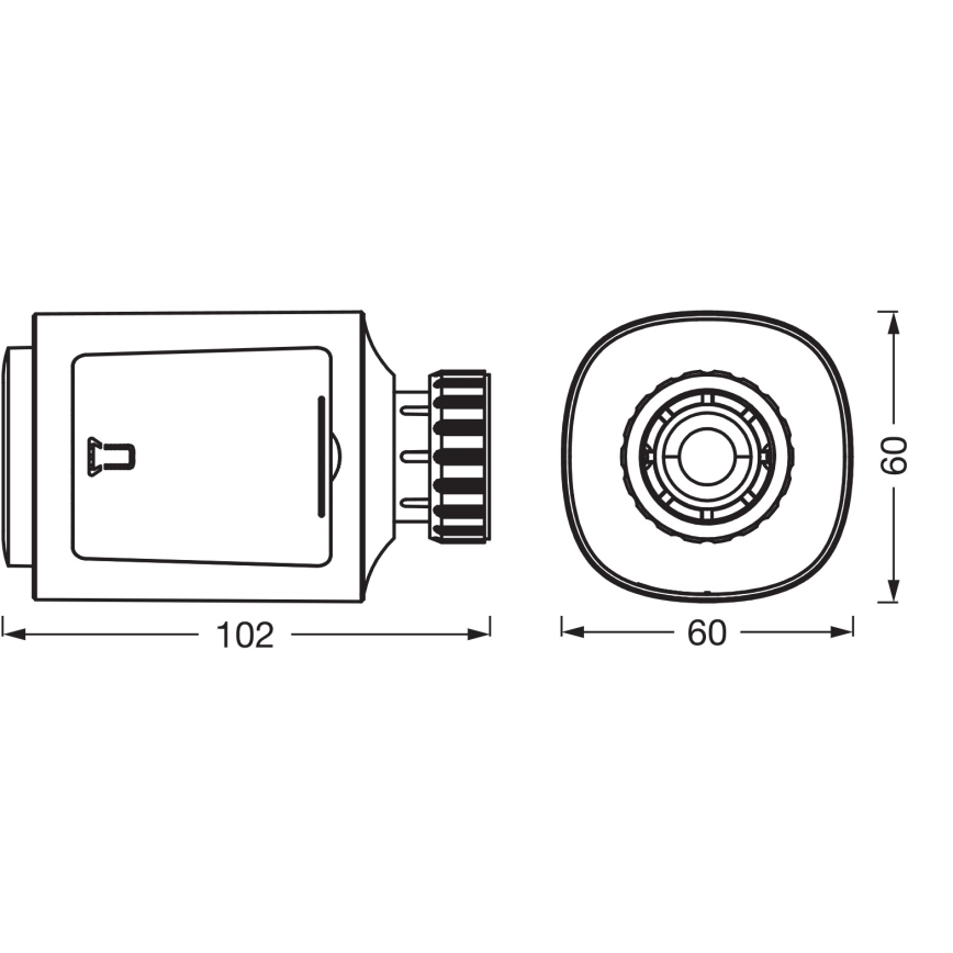 Osram - 3 db SMART+ termosztatikus radiátorfej készlet, 3×AA, Wi-Fi