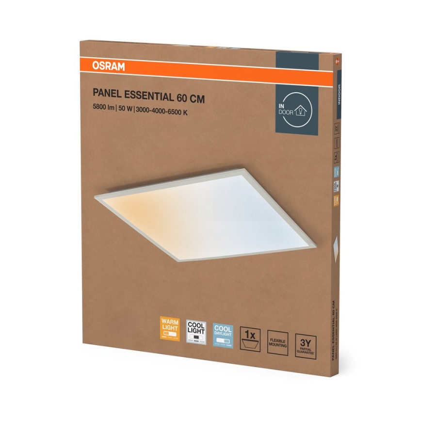 Osram - álmennyezeti LED-panel PANEL ESSENTIAL LED/50W/230V 3000/4000/6500K 60x60 cm fehér