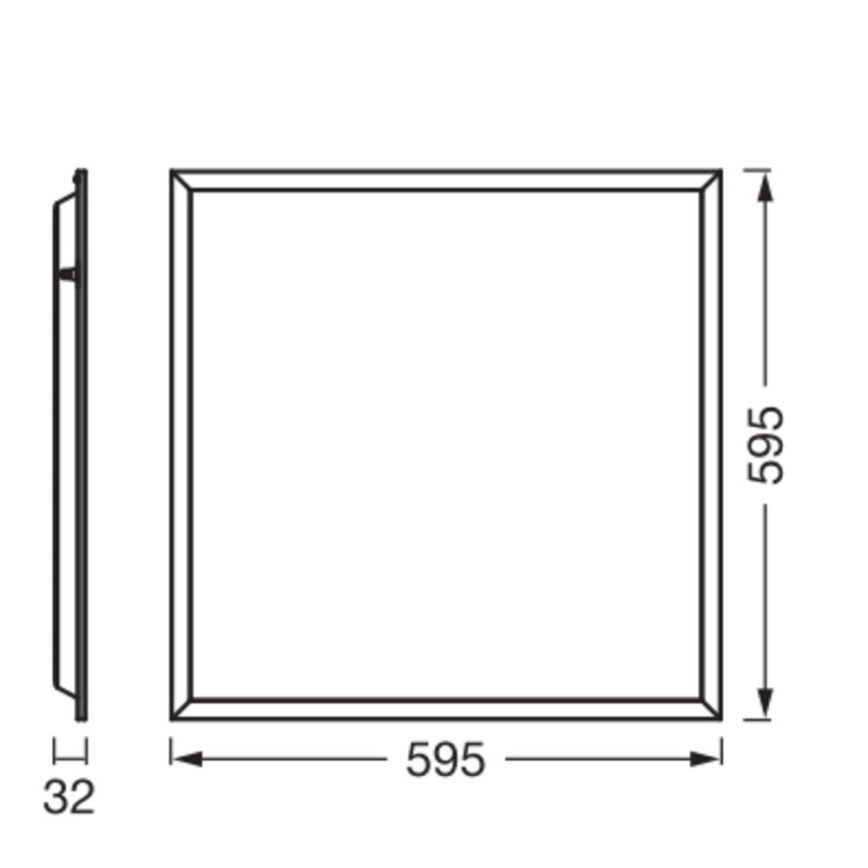 Osram - álmennyezeti LED-panel PANEL ESSENTIAL LED/50W/230V 3000/4000/6500K 60x60 cm fehér