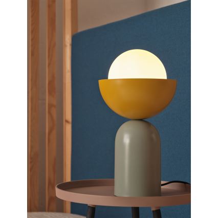 Osram - Asztali lámpa DECOR BOWL 1xE14/25W/230V zöld/sárga