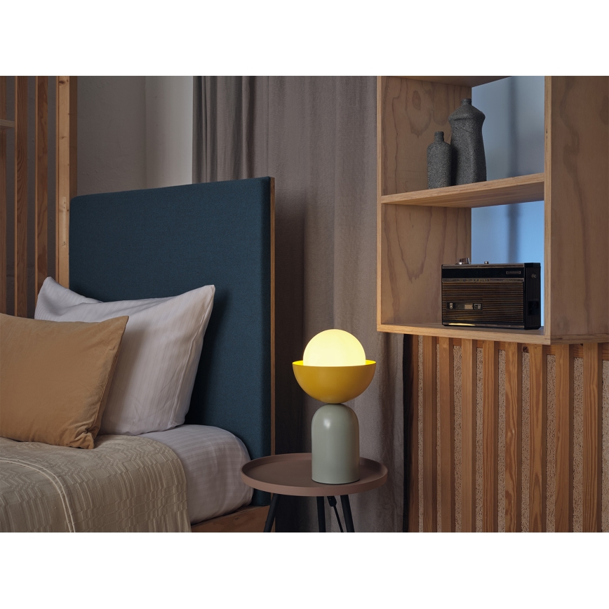 Osram - Asztali lámpa DECOR BOWL 1xE14/25W/230V zöld/sárga