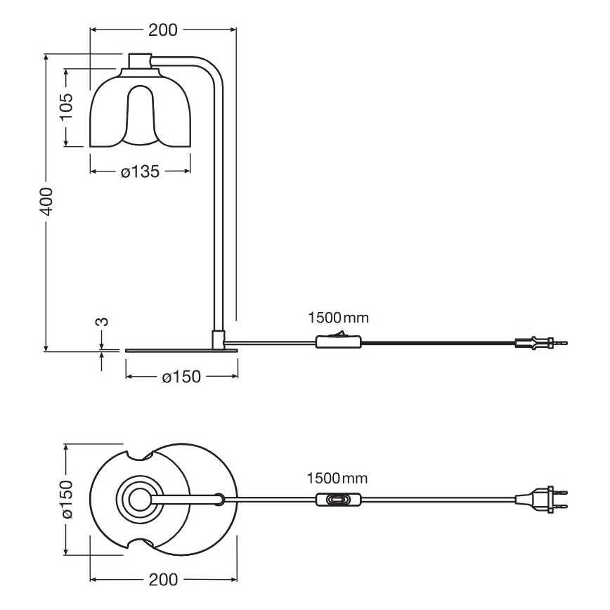 Osram - Asztali lámpa DECOR COROLLE 1xG9/20W/230V narancssárga