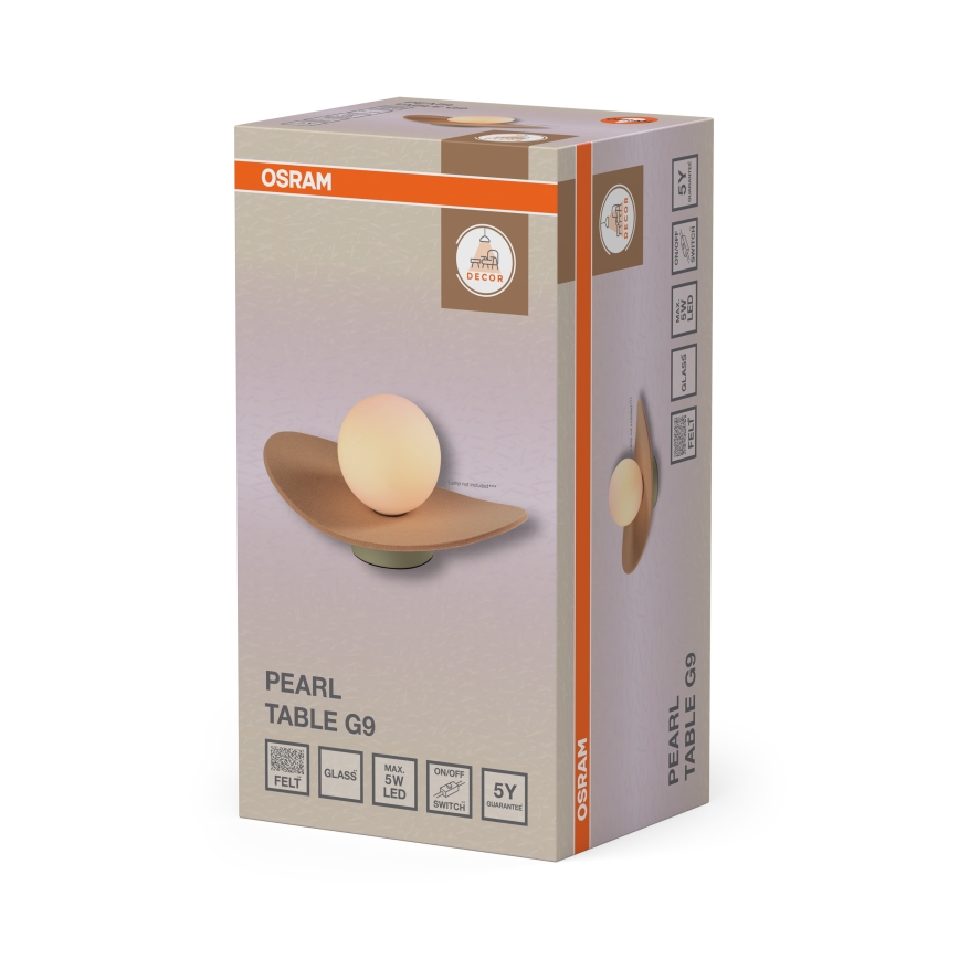 Osram - Asztali lámpa DECOR PEARL 1xG9/5W/230V bézs