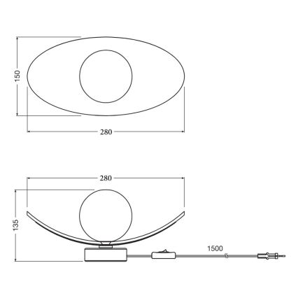 Osram - Asztali lámpa DECOR PEARL 1xG9/5W/230V bézs