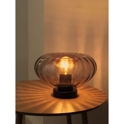 Osram - Asztali lámpa DECOR SMOKE 1xE27/12W/230V fekete/füstszürke