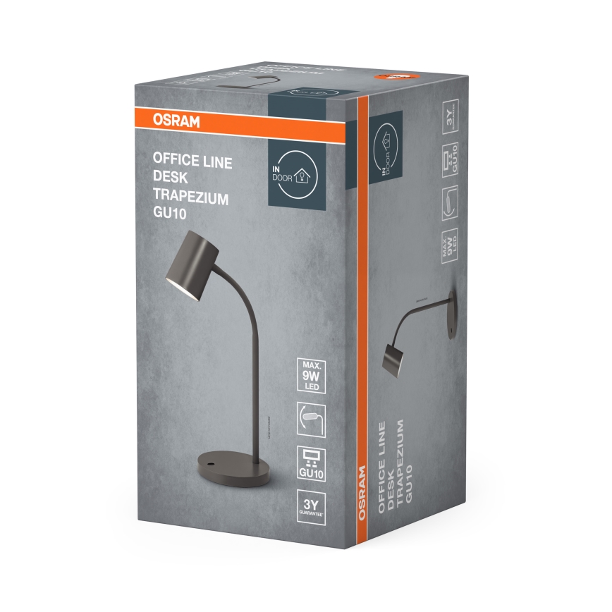 Osram - Asztali lámpa DESK LINE 1xGU10/9W/230V szürke