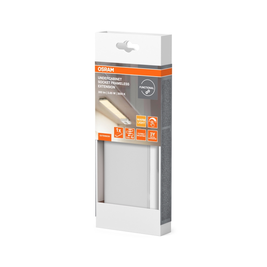 Osram - Bővítő készlet LED alá szerelhető világításhoz UNDERCABINET LED/3,85W/36V 3000K 8,1x17,9 cm fehér