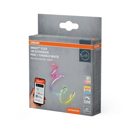 Osram - Bővítőkészlet dimmelhető RGB+TW LED szalaghoz SMART+ FLEX 1m LED/3,4W/24V 2700-6500K Wi-Fi