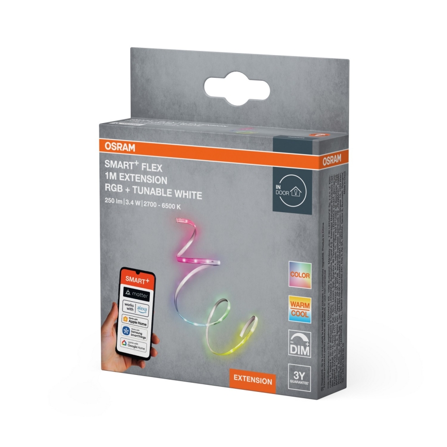 Osram - Bővítőkészlet dimmelhető RGB+TW LED szalaghoz SMART+ FLEX 1m LED/3,4W/24V 2700-6500K Wi-Fi