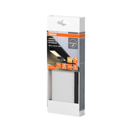 Osram - Bővítő készlet pult alatti LED-lámpához UNDERCABINET LED/3,85W/36V 3000K 8,1x17,9 cm fekete