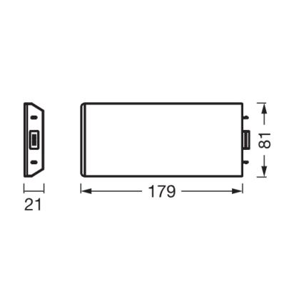 Osram - Bővítő készlet pult alatti LED-lámpához UNDERCABINET LED/3,85W/36V 3000K 8,1x17,9 cm fekete