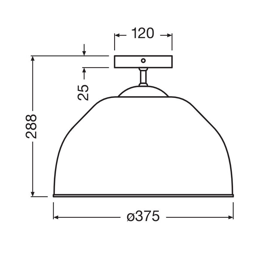 Osram - CAMEL BELL felületre szerelhető csillár 1xE27/9W/230V Ø 37,5 cm