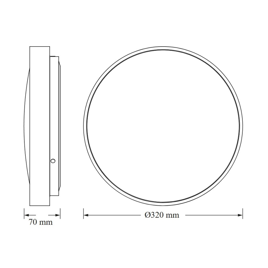 Osram - LED mennyezeti lámpa alkonyérzékelővel CEILING LUXO LED/18W/230V átm. 32 cm ezüstszínű