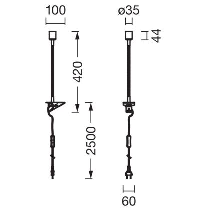 Osram - Csíptetős lámpa CLIP TUBE FLEX 1xGU10/5W/230V fekete